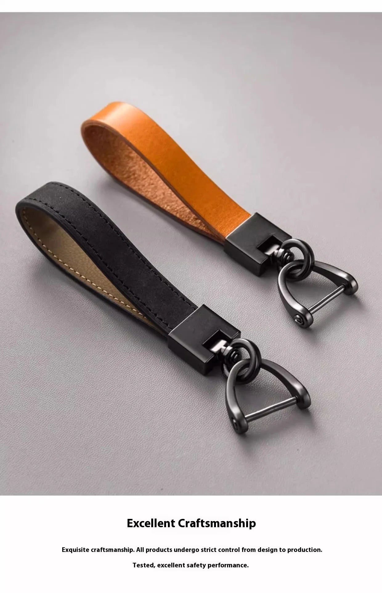 Porte-clés pour hommes et femmes, pendentifs de clé de voiture en cuir de vache avec couche supérieure, porte-clés en cuir véritable, cadeaux d'affaires