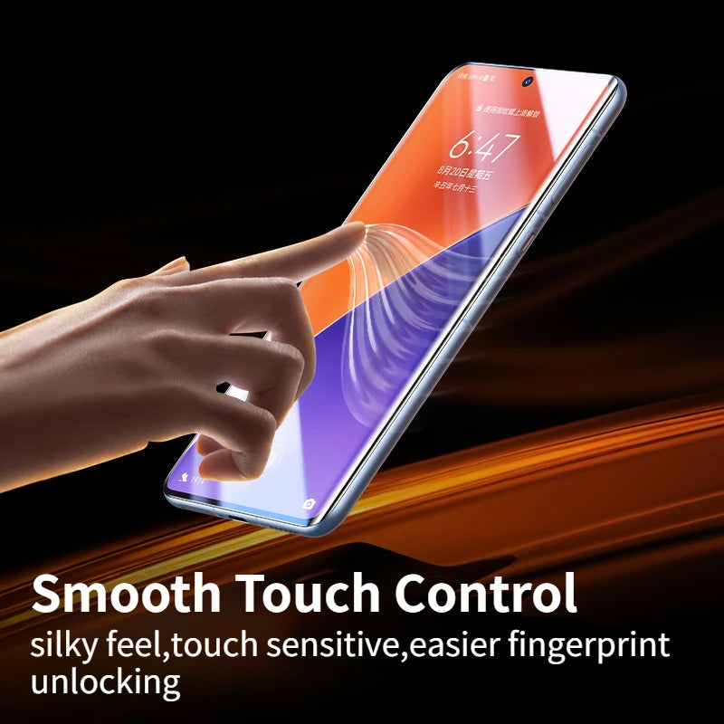 Protecteur d’Écran Film Souple Anti-Empreintes — Compatible Smartphones Android