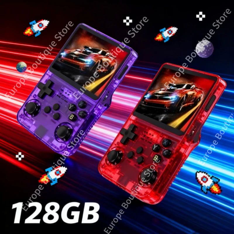 R36S Portable Game Console, 20000+ Games, 64/128GB, Retro Game Emulators, 3.5-inch IPS Screen, Support, Wholesale