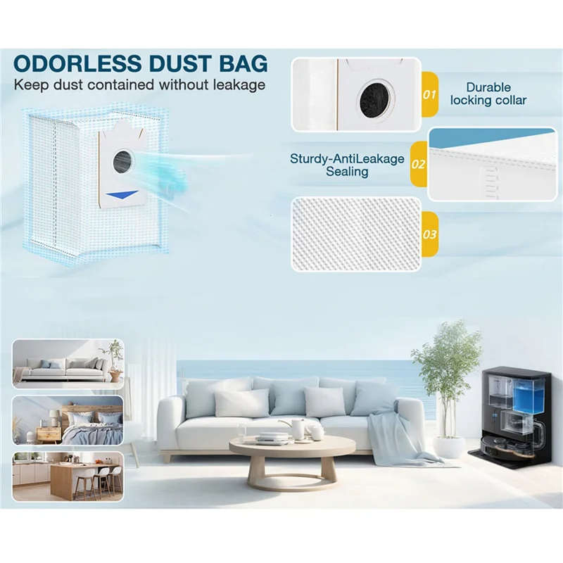 Kit de remplacement 38 pièces pour aspirateur robot