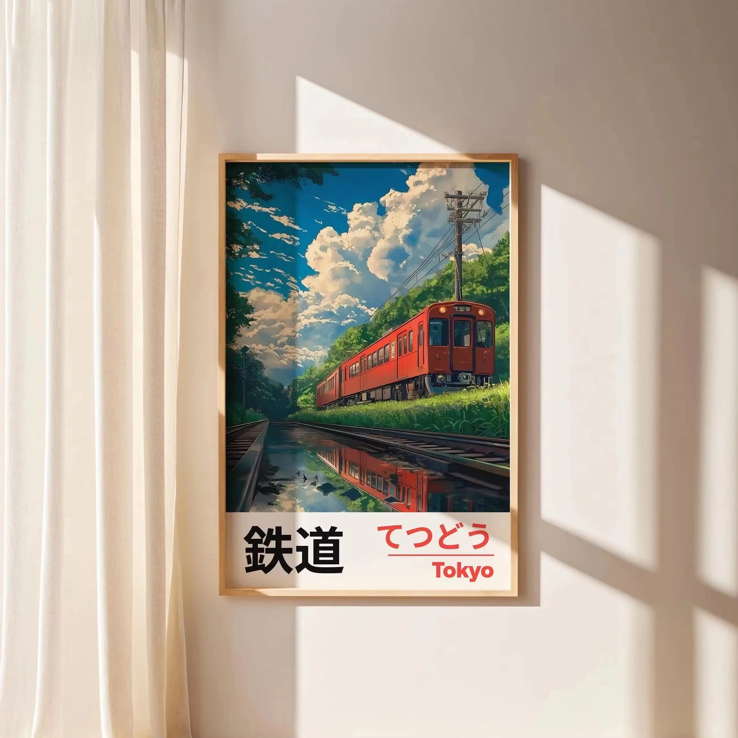 Toile Imprimée Paysage Japonais Rétro — Art Mural Décoration Maison