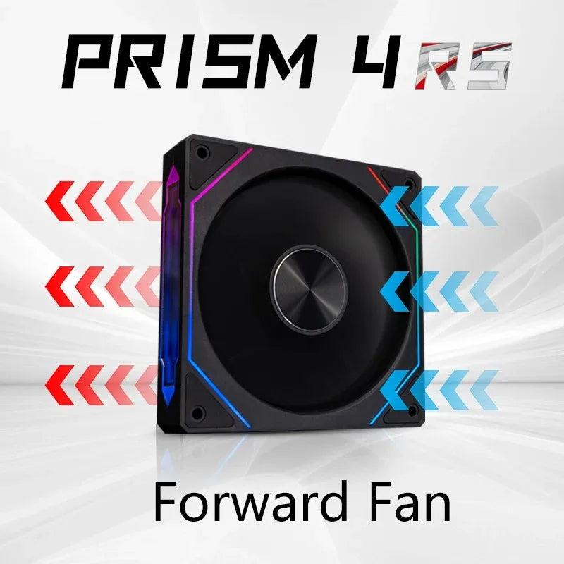 PRISM 4 RS ventilateur de boîtier d'ordinateur 12 cm ARGB 4 broches ventilateur de refroidissement silencieux 12 V grand Volume d'air 800-1600 tr/min