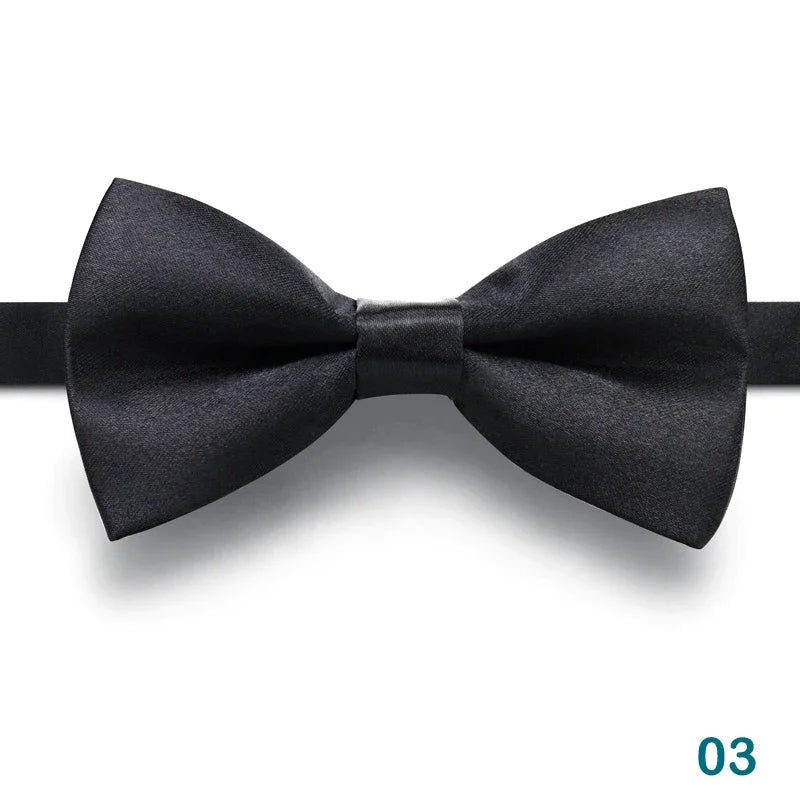 1 pieza pajarita para hombre, pajarita negra para boda, corbata de lazo ajustable, pajarita clásica, corbata de mariposa, corbata doble para adulto, regalo de negocios
