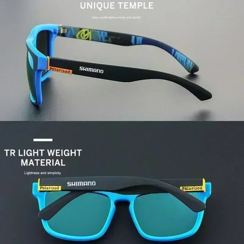 Lunettes de soleil polarisées Shimano, protection UV400 pour hommes et femmes, pour la chasse, la pêche, la conduite, le vélo, avec boîte en option