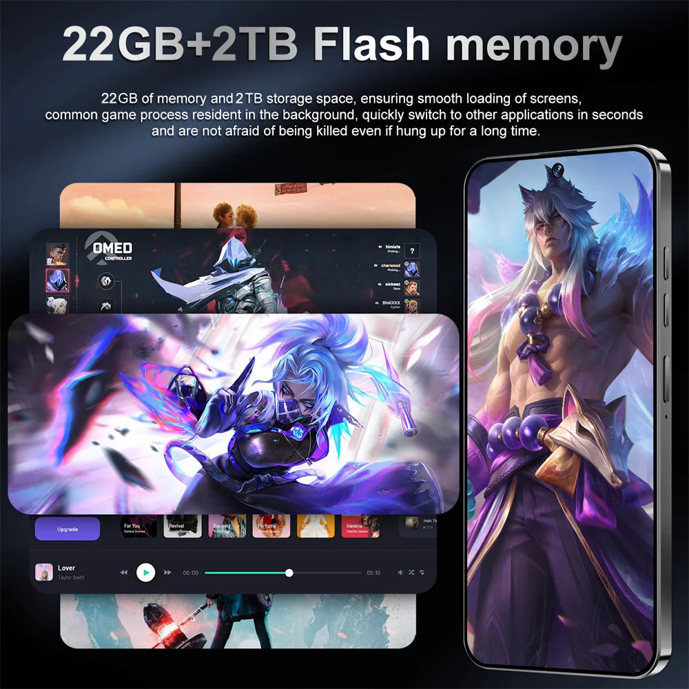 HOT i17 Pro Max téléphones portables 2026 nouveau Original 7.0HD 5G double carte double veille Smartphone 8000mAh Android 15 téléphones mobiles