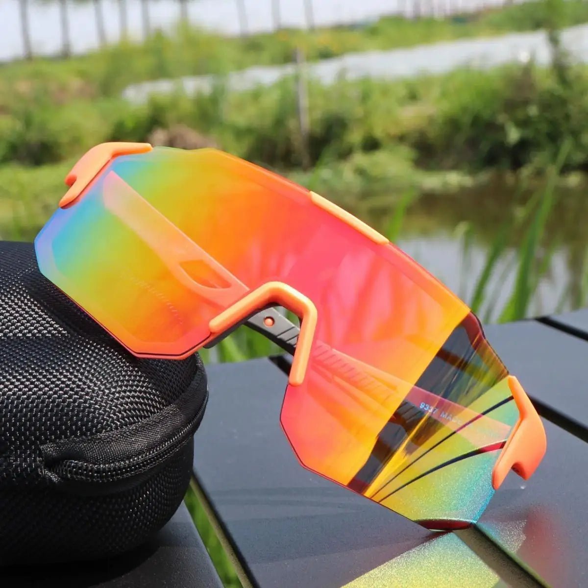Nouvelles lunettes de soleil de cyclisme grand cadre UV400 nuances Protection UV Sports de plein air coupe-vent Anti-Ultraviolet randonnée lunettes d'escalade