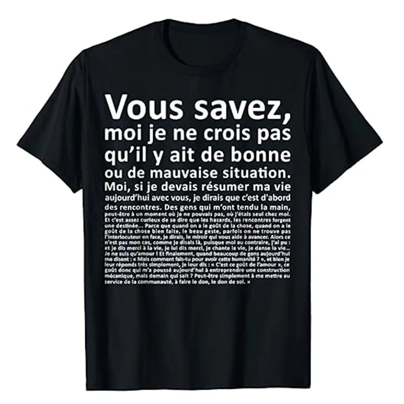 SABES Camiseta Clásica con Letras Impresas, Monólogos de Otis, Humorística, Gráfica, Regalos