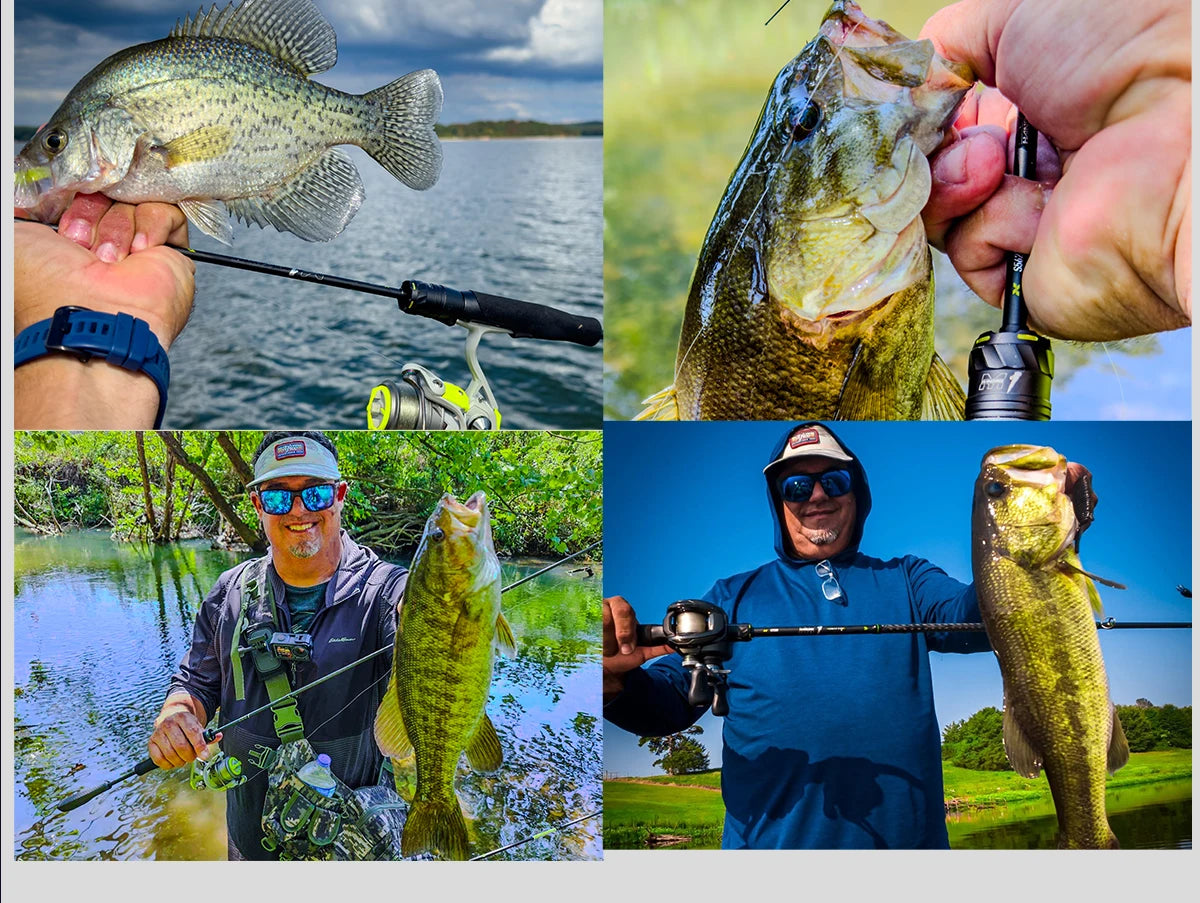 【De Pologne】Canne à pêche HANDING M1 Bass avec anneaux Fuji O+A, blank en fibre de carbone 24T, poignée, canne spinning/casting 1.68-2.13m