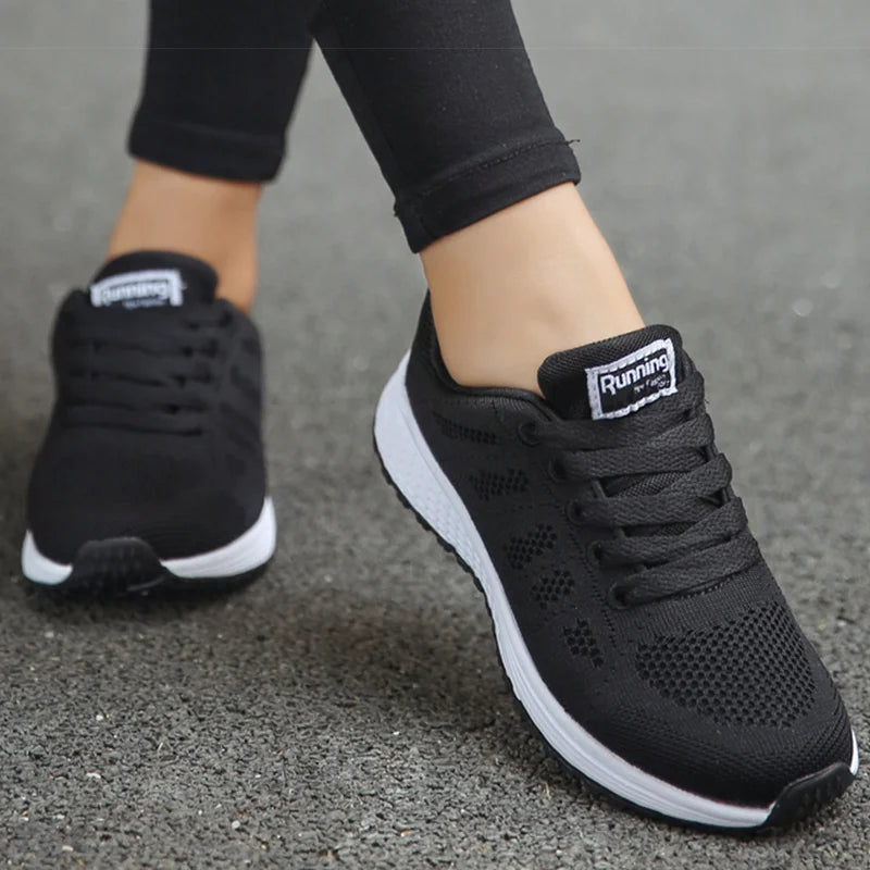 Zapatillas deportivas transpirables para mujer, zapatillas deportivas para mujer, zapatillas blancas, zapatillas ligeras para mujer 2025, calzado deportivo casual