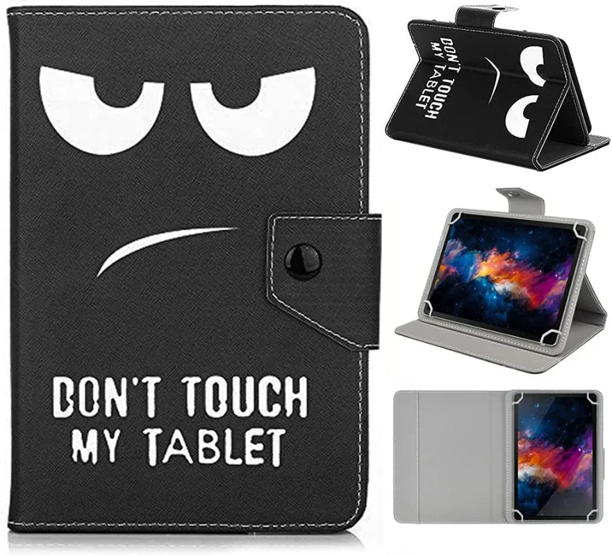 Estuche universal para tableta de 7" 8" 10.1", funda para tableta de 8 pulgadas 10 pulgadas, cubierta de soporte de cuero PET para Android/iOS/Windows de 7-10.5 pulgadas Capa