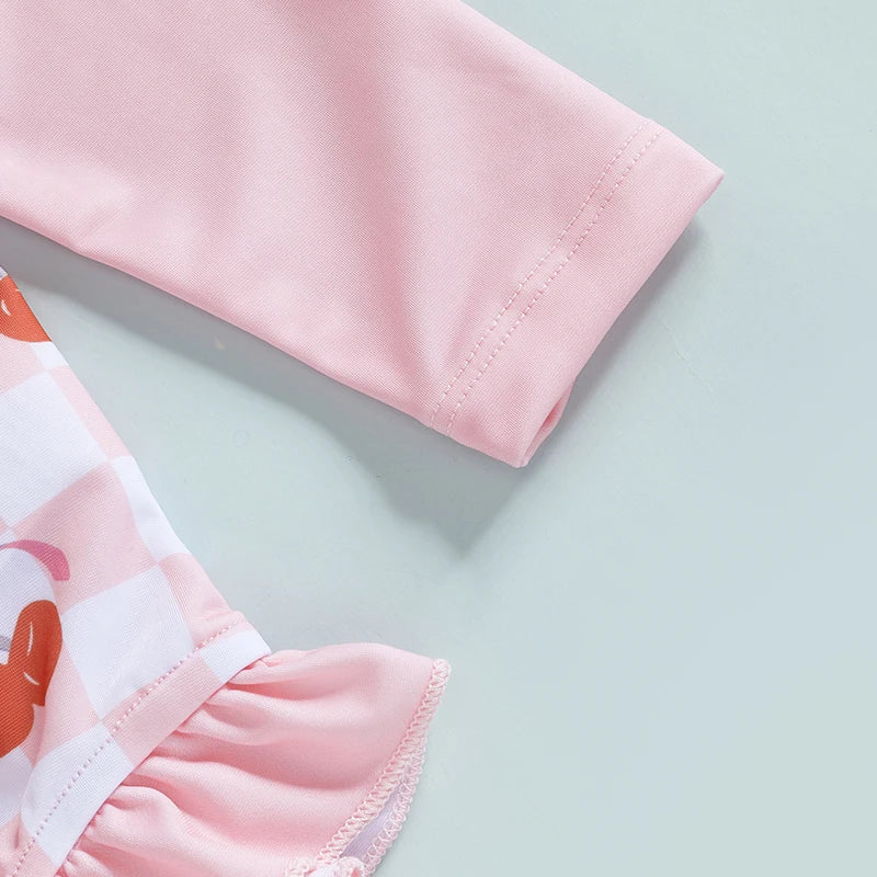 Maillot de bain une pièce imprimé cerise pour bébé fille, maillot de bain pour bébé, tissu doux et confortable, costume de piscine pour bébé, Design cerise mignon
