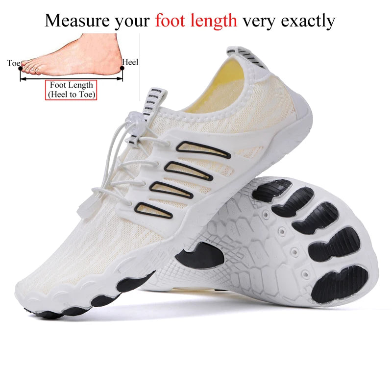 Chaussures d'eau de plage pour hommes et femmes, nu-pieds, natation dans la mer, sports aquatiques