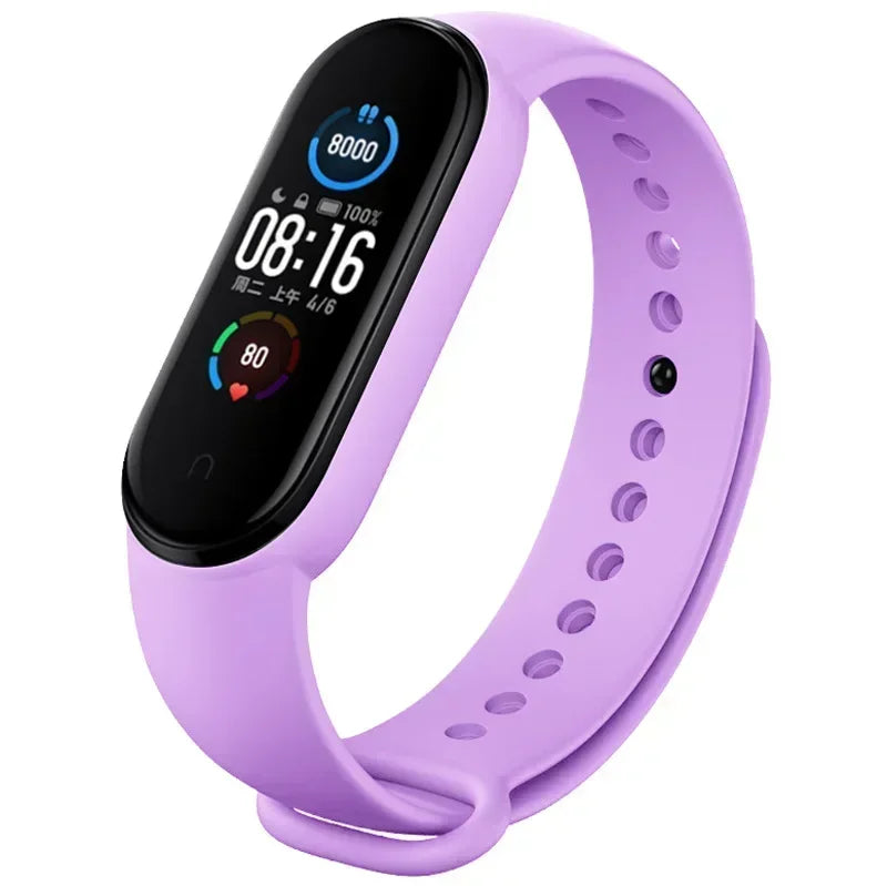 Watch Straps for Xiaomi Mi Band 7 6 5 4 3 Silicone Bracelet Wristbands MiBand 3/4 band5 band6 Smart Watch Accessories