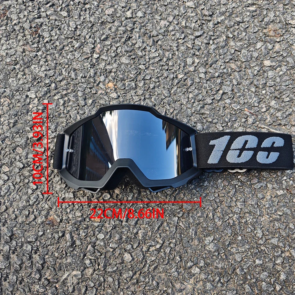 Lunettes Moto Course Anti-Poussière Coupe-Vent — Motocross Cyclisme Ski