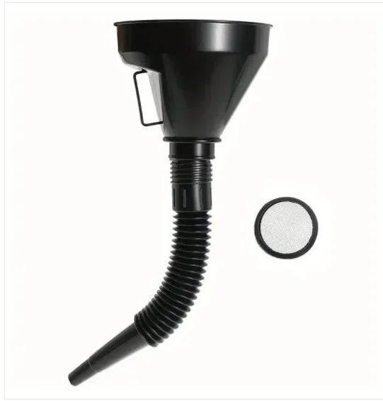 Entonnoir à tige longue pour voiture, outils de remplissage d'huile et de carburant, entonnoir d'huile en plastique anti-éclaboussures, outils de ravitaillement de moto, accessoires automobiles