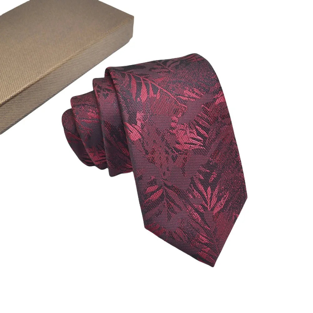 High Quality Men's Jacquard Floral Dot 8cm Tie Accessories Daily Wear Shirt Suit Tie Wedding Party Gifts Tie