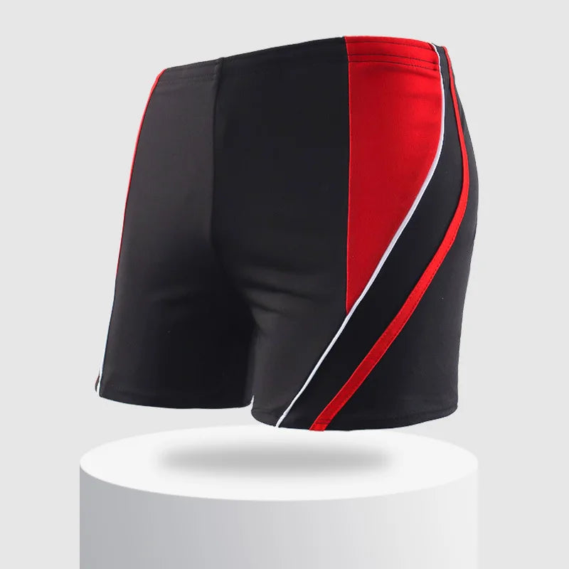 Maillot de bain élastique pour hommes, maillot de bain rayé, plage, Sport, slip court, surf, été, Boxer, costume de bain