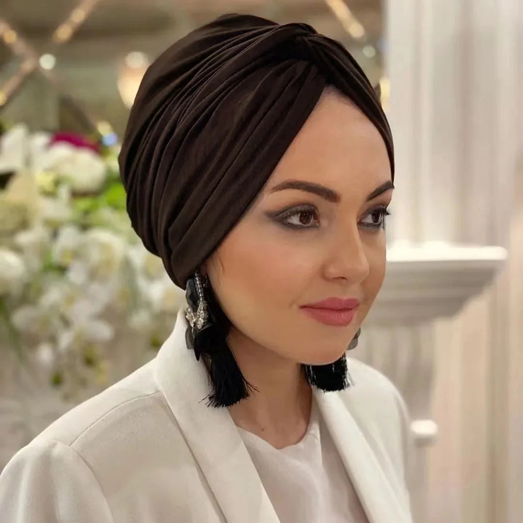 Musulman modeste Hijab casquette sous-capuchon Abaya Hijabs pour femme islamique Abayas Jersey enveloppe instantanée femmes froissé arabe Modal soie casquettes