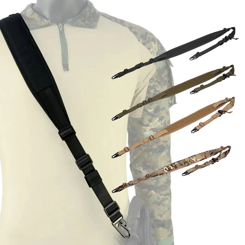 Élingue tactique pour fusil de chasse, amovible, rembourré à 2 points, équipement de tir modulaire de Combat, accessoires de sangle MC