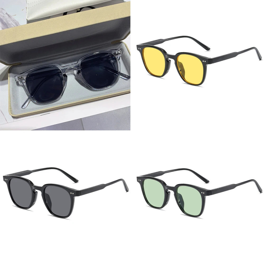 Lunettes de Soleil Carrées Vintage Femme & Homme — Petites Rondes Mode