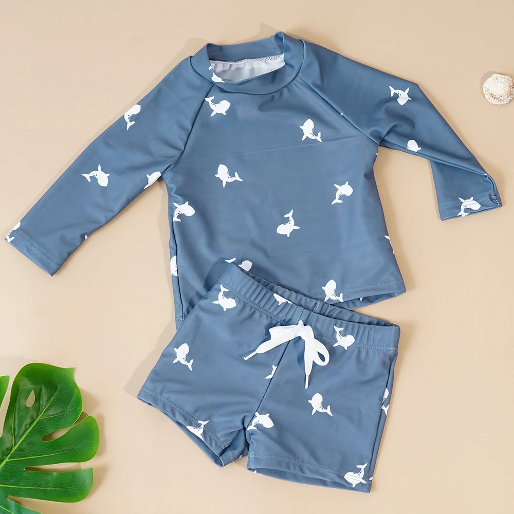 Elinfant été bébé garçons fille à manches longues maillot de bain à la mode mignon piscine maillots de bain
