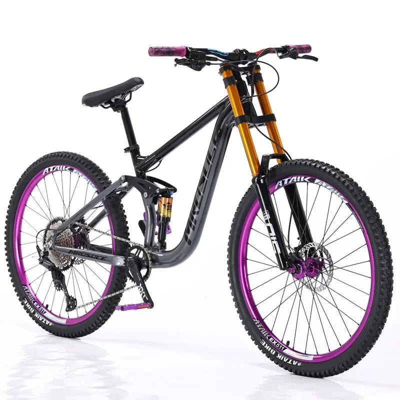 26/27.5-inch Downhill Mountain Bike 2025 New Aluminum Alloy Softail Double Oil Brake Shock Absorption Mountain Bike