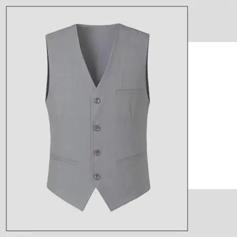 Gilet coupe cintrée pour Homme, noir, gris, bleu marine, Plus, décontracté, sans manches, Business, M-6XL