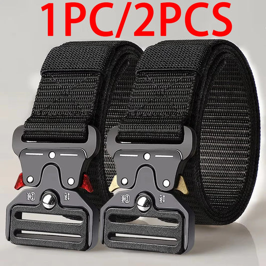 Ceinture Tactique Réglable Extérieur — Durable Sport Jeans Homme Femme