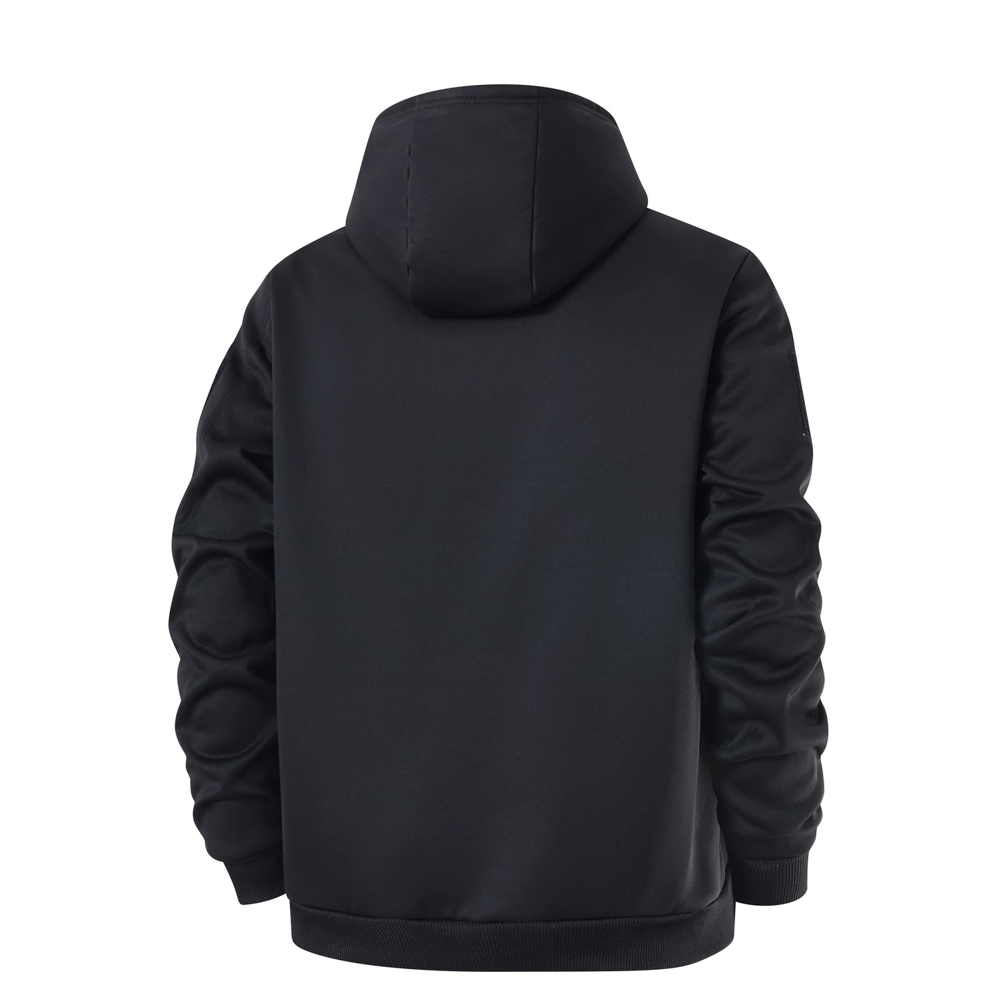 Men's Winter Fleece Jacket, Casual Thick Wool Jacket, Warm Hooded Zip-Up Sweatshirt, Long Sleeve Sports Cardigan, Hooded Coat
