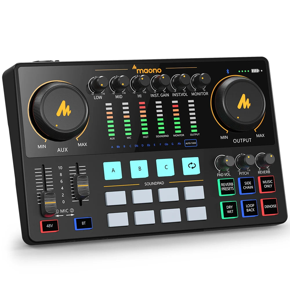 Interface Audio Double XLR — Podcast, Streaming & Gaming Professionnel