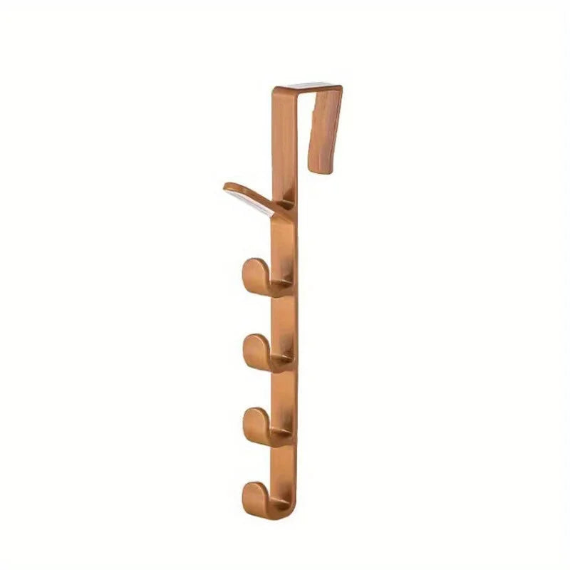 1 pièces chambre porte cintre vêtements suspendus support sur la porte en plastique stockage à domicile Organization crochets, porte-monnaie pour sacs Rails
