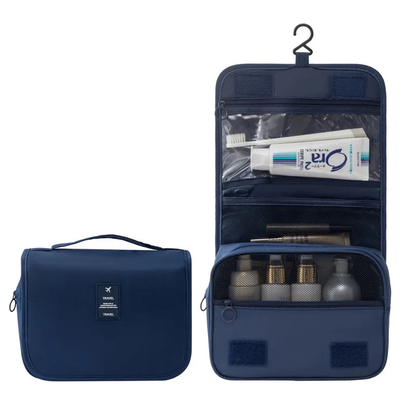 Sac de Maquillage Voyage — Organisateur Toilette Imperméable Crochet Salle de Bain