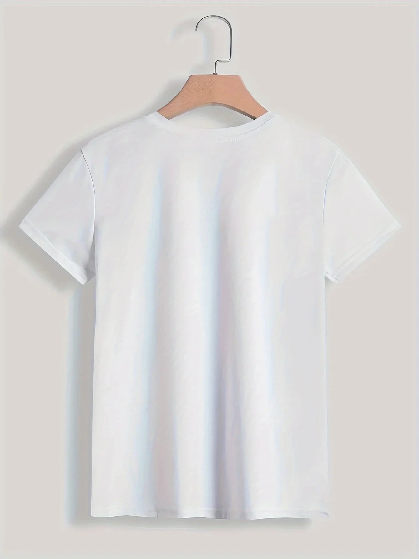 Años 90 Camiseta Paris Mujer Estampado Camiseta Niña Manga Corta Cuello Redondo Top Casual para Verano Primavera Ropa Para Mujeres