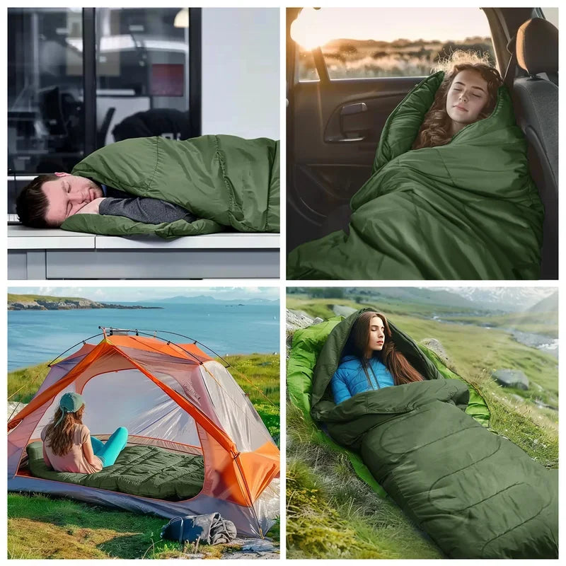 Sac de couchage de Camping ultraléger et étanche, enveloppe chaude pour 4 saisons, sacs de couchage pour voyage en plein air et randonnée