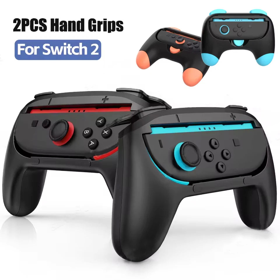 Poignées de contrôleur joystick pour console portable — 2 pièces, support main gauche/droite, accessoires