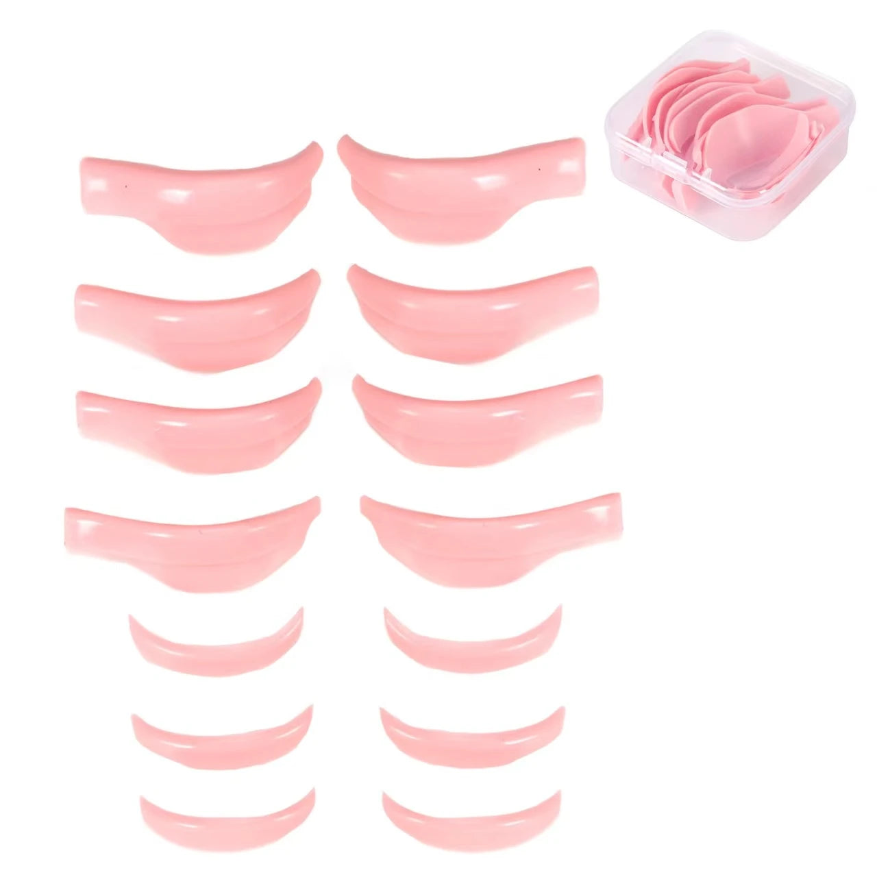 7 Pairs Silicone Eyelash Curler Eyelash Perm Pads Eyelash Lift Protective Pads Reusable Eyelash Lifting Tools