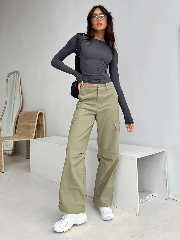 Pull Slim Manches Longues Femme — Basique Streetwear Printemps Automne