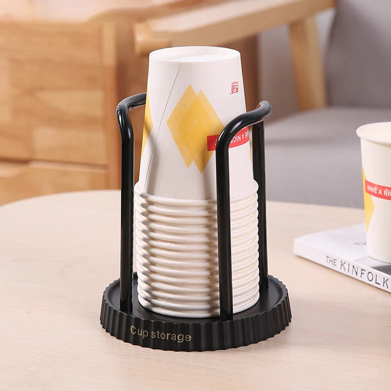 Porte-gobelet en papier jetable domestique, support de rangement de gobelets en papier de bureau, adapté au salon, à la salle à manger et autres gobelets