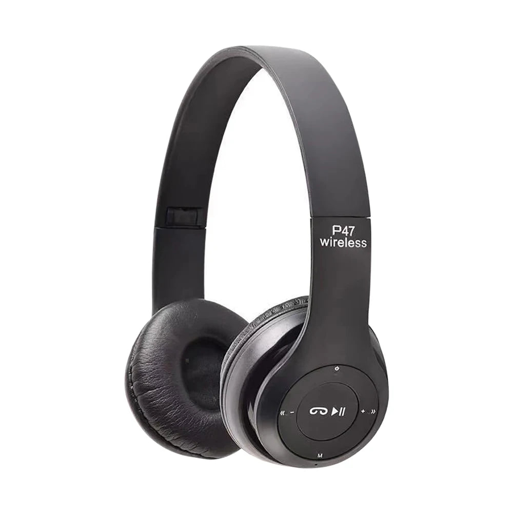 TWS Wireless Bluetooth 5.3 Over-Ear Headphones HIFI Stereo Headsets Noise Reduction Sports Gaming Earbuds Music Player with Mic