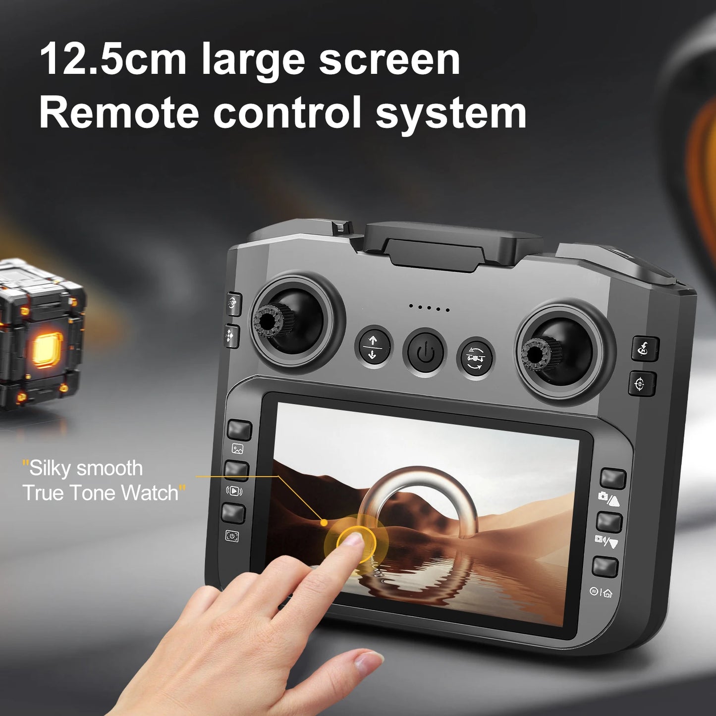 Drone quadricoptère avec caméra professionnelle 8K — WiFi 5G FPV, grand écran 4,5 pouces, télécommande RC