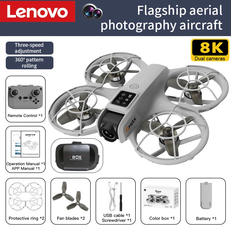 Drone professionnel 8K caméra HD — 5G WiFi, écran télécommande, évitement aérien, quadrirotor UAV