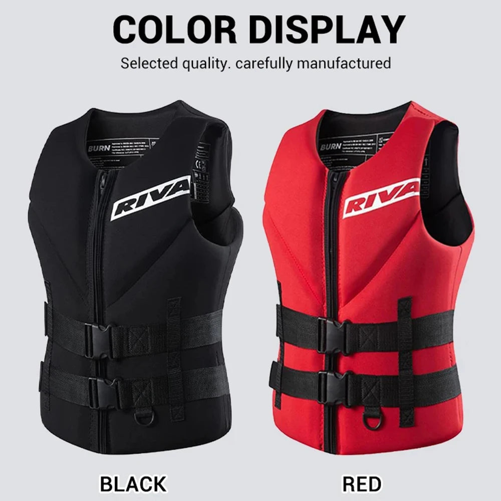 Gilet de sauvetage pour adultes — surf, kayak, wakeboard, rafting, ski nautique, natation
