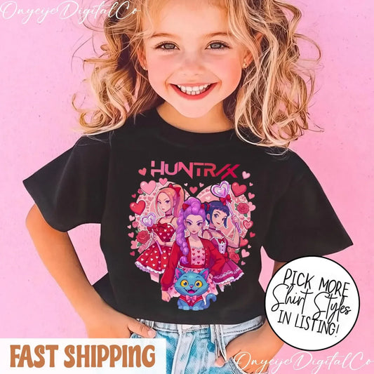 T-shirt à manches courtes pour enfants chasseur de démons — printemps/été, style Harajuku, cadeau, garçons et filles, 2026