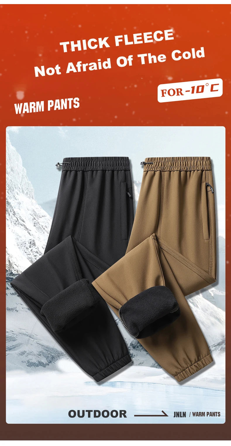 LNGXO hiver épais polaire pantalon hommes femmes imperméable coupe-vent chaud survêtement pantalon unisexe randonnée Camping escalade ski pantalon