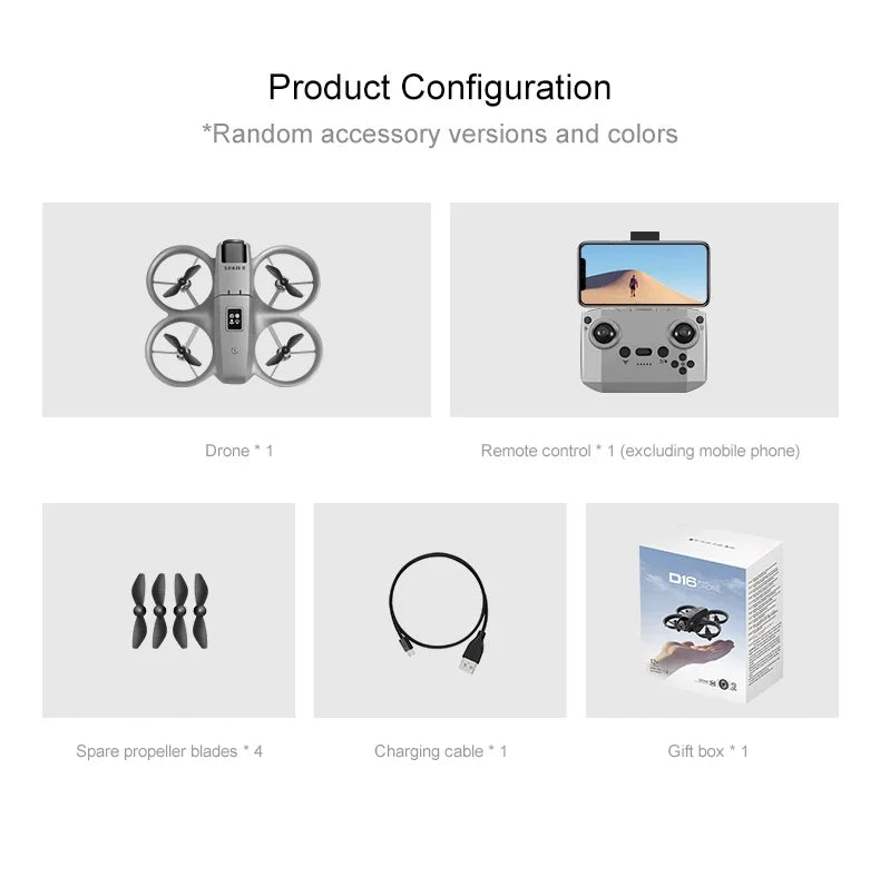 Drone GPS 8K HD professionnel — double caméra, évitement d'obstacles, moteur brushless, flux optique