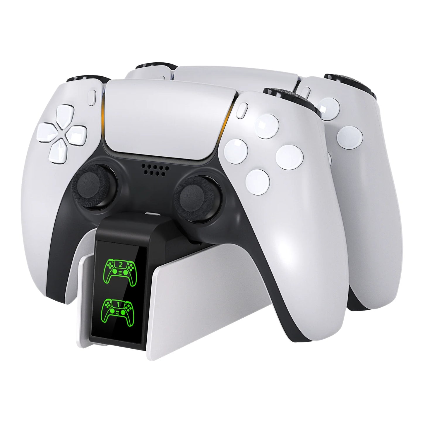 RGB Controller Charging Station for PS5, Dual Fast Charger, RGB Indicator, Charging Stand, Charging Dock for PS5 Game Controller