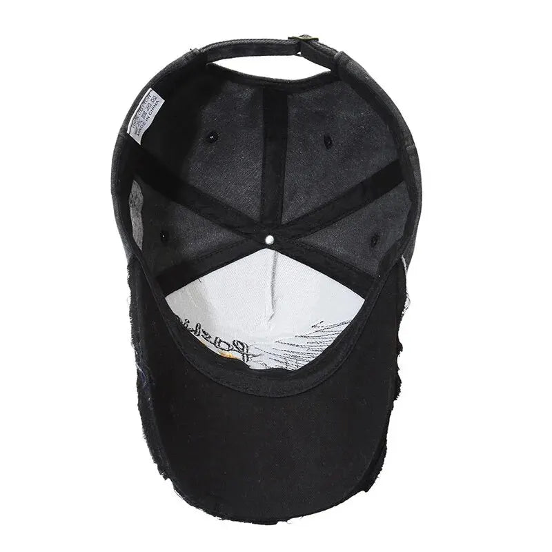 Quatre saisons nouvelle casquette de Baseball rétro en détresse décontracté Sports de plein air chapeau printemps et automne chapeau de soleil lettre broderie casquette hommes
