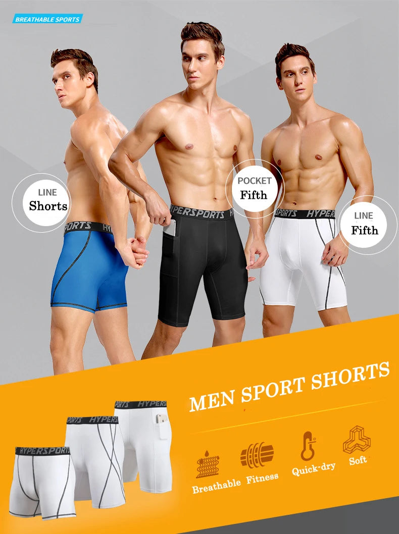 2025 Shorts de Compression hommes vêtements de Sport d'été collants d'entraînement Leggings de Fitness de gymnastique pantalons courts bas de Sport Shorts de course hommes