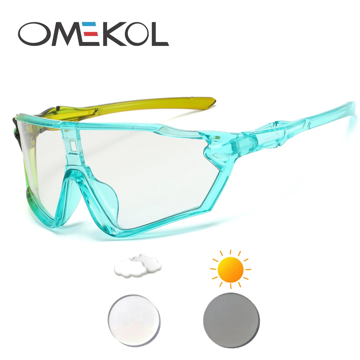 Photochromic Cycling Glasses Sports Bike Sunglasses Men Women MTB Bicycle Eyewear Baseball Softball Sunglasses