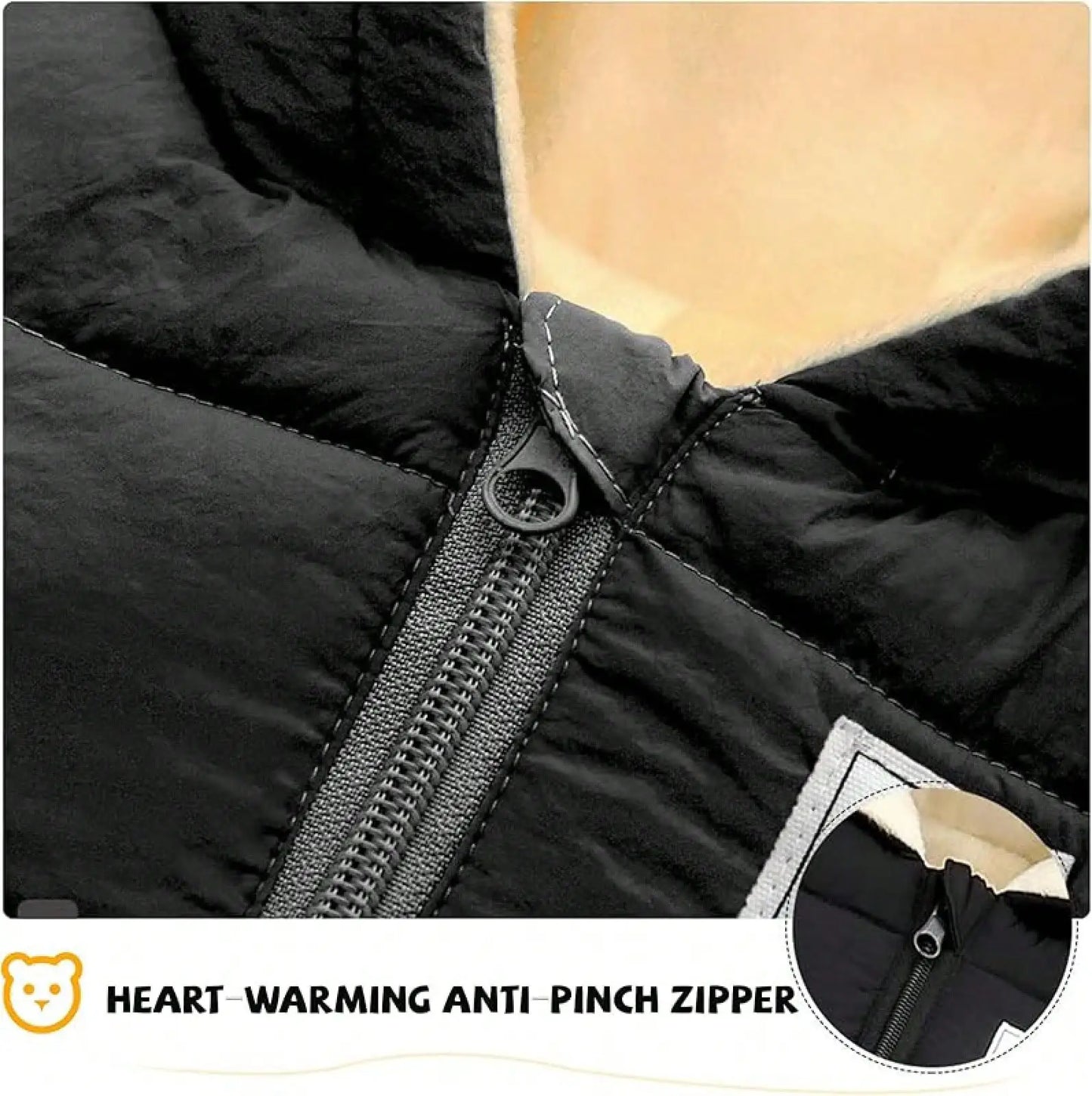 Combinaison de Neige Bébé Hiver À Capuche — Garçon Fille Manteau Zipper